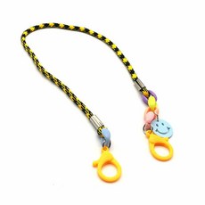 데일리룩 포인트 스마일형 어린이마스크줄 마스크목걸이 마스크스트랩 마스크분실방지 마스크목걸이줄