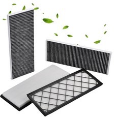 PAGOTORTAUS 1658375-00-A 1658376-00-A 캐빈 에어 필터 활성탄 포함 공기 흡입 필터 테슬라 모델 Y 2020-2024에 적합 1658375-0, PAGOTORTAUS 1658375-00-A 16583