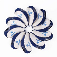 Yuekuantai BLUE 블루 STAR 스타 SW LW 골프 클럽 아이언 헤드 커버 보호 하이브리드 헤드커버 모든 브랜드용 283103