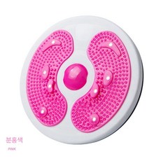 가정용 뱃살빼는 트위스트 운동기구 온몸 비틀기 머신 다이어트, 핑크 반달 자석 트위스트 허리 플레이트