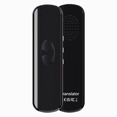 AI智能翻譯器T10，支援100+語言雙向互譯，旅行學習必備翻譯神器, 黑色