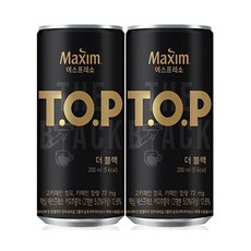 티오피 맥심 더 블랙 커피, 200ml, 6개
