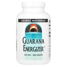 소스내츄럴스 과라나 씨드 추출물 900mg 200정, 1개