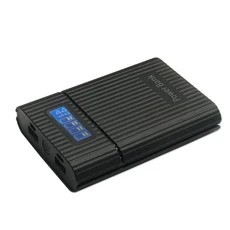 DIY 배터리 충전기 케이스 LCD 디지털 디스플레이 휴대용 보관함 용 마이크로 USB Type-C 입력, 02 Black Type-C