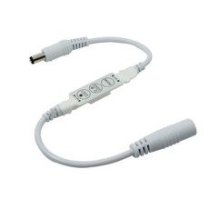 LED 조광기 12-24V 6A 디머 DC 버튼식 케이블 스위치 밝기 조절 제어 dimmer, 1개, 화이트