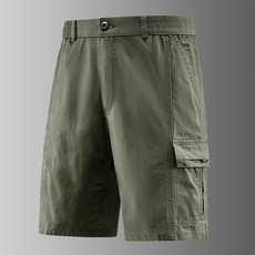 男士夏季寬鬆直筒中褲 五分休閒薄款