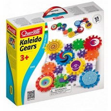 義大利Quercetti大齒輪花積木，培養空間概念，激發創造力，安全無毒材質，公司貨, 1個, Multicolor