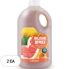 까로망 허니자몽 블랙 티, 1.9kg, 2개