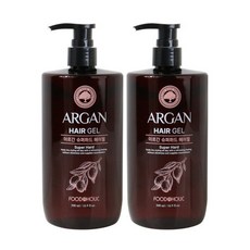 (2개)푸드어홀릭 아르간 슈퍼하드 헤어젤 500ml, 2개