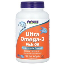 나우푸드 오메가3 울트라 오메가3 EPA DHA 180정, 1개, NOW01665