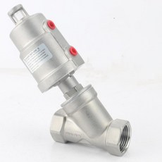 수성 가스 오일용 공압 작동 앵글 시트 밸브 1/4 "3/8" "BSPT 암나사 y자형 스테인레스, 01 1", 02 Plastic Head, 03 Normally Close