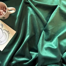 CRT 026 탐나요 단면 스웨이드 벨벳 스판 원단 무지 패브릭 세무 대폭 극세사 천, 1개, 그린