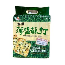 【巧益】海苔薄鹽蘇打餅 台灣海苔蘇打餅, 1個, 巧益薄鹽蘇打餅