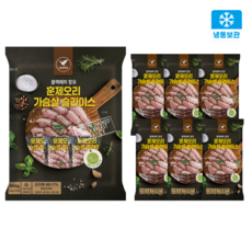 청학동 블랙페퍼 훈제오리 가슴살 슬라이스, 6개, 160g