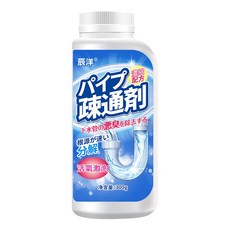 【日本科技】水管疏通劑 管道疏通劑 (強力管道疏通劑 馬桶疏通劑 馬桶堵塞通馬桶), 1個, 管道疏通粉300g