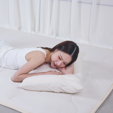 누잠 쿨에어 냉감패드 l 3D에어매쉬로 도톰한 냉감패드 l 부드러운 무소음 여름패드, 쿨매트, 아이보리