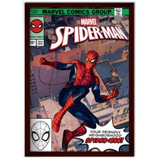 퍼즐라이프 마블 스파이더맨 빈티지 포스터 MARVEL 500피스 직소퍼즐액자 PL508M, 퍼즐+슬림우드앤틱액자, 1개