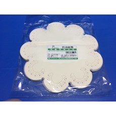 昀誠紙品 防油紙墊200張 花邊防油紙 餐墊紙 烘焙包裝紙, 1個, 白色7台寸21cm