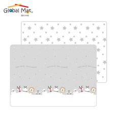 【Global mat】國民地墊 XPE 摺疊墊 2CM 加厚雙面遊戲墊 - 200 x 150CM, 雪地星星C5, 雪地星星C5