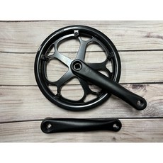 PROWHEEL FORGEO 單盤式雙鏈蓋四方孔大盤組 52T 鋁腿 170mm, 1個