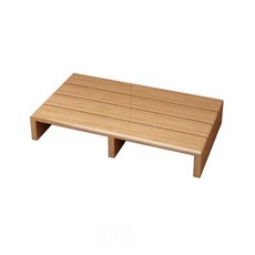 나무발판 원목발판 1단 방수바니시 싱크대 발코니 실내 디딤판, R. 60x40x15 방수 광택기, 60x40x15, 1개