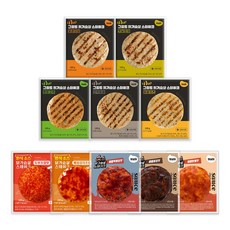 [햇살닭] 닭가슴살 스테이크 맛보기 10종, 30개, 100g