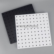 벽걸이 타공판 1P 페그보드 DIY 인테리어 벽면 수납 선반 책상정리, 검정, 검정