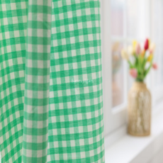 체크원단 30수 순면 선염 대폭 깅엄체크 멜란지 커튼 홈패션 소품인테리어 12컬러 바느질감, 05 그린, 1개