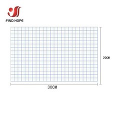 접착식 비닐 전사지 테이프 시트롤 클리어 정렬 그리드 미드 택 사인 스티커 절단 공예 데칼, 1개, 6. Blue Grid 12inx7.8in