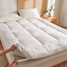 사계절 매트리스 바닥 매트 8cm 토포매트리스 침대 접이식매트리스, 흰색