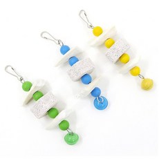 야오야오 앵무새 갑오징어뼈 미네랄 블럭 종 장난감 3종 세트, 1개