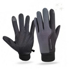 겨울용 방한 기모 안감 방수 처리 손등 미끄럼 방지 그립 패턴 야외 활동 라이딩, 파워터치-M분홍