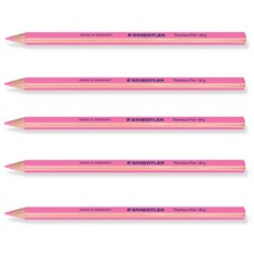 스테들러 드라이 형광 색연필 128 64 테스트서퍼 점보 사이즈 삼각, 1세트, 핑크5