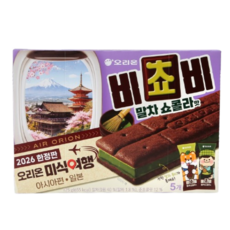 오리온 비쵸비 말차쇼콜라맛 5p, 3개, 125g
