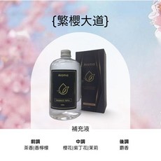 EAST HERBEN 香氛機補充液 500mL - 繁櫻大道, 1個, 補充瓶500ml【繁櫻大道】