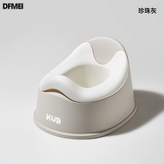 DFMEI 可优比儿童马桶坐便器男孩女宝宝小马桶训练厕所便携家用便盆, 珍珠灰【抑菌呵护】:如圖