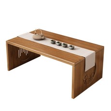다다미테이블 좌식 테이블 커피 찻집 다도 낮은 찻상, 1개, C형 월넛색 60x40x30
