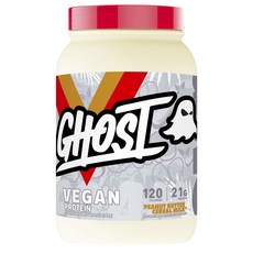 GHOST 植物蛋白粉 花生醬麥片牛奶口味, 1個, 989g