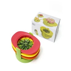 과일 칼 구멍 제거 가정용 휴대용 3 in 1 배 토마토 망고 스테인리스 스틸 필링, 01 빠른  Mainland, 02 Iridescence suit