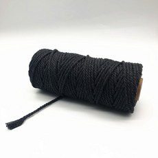 쮸야마켓 무지개실 알록달록 뜨개실 털실 뜨개, 1개, 5mm 블랙 50m 약간더미