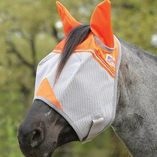 Cashel Crusader Fly Mask Standard with Ears (Orange Horse), Cashel Crusader Fly Mask, Stan