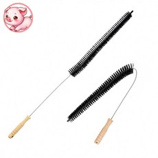 마님몰 건조기 세탁기 청소 솔 틈새 와이어 브러쉬 구부러지는 청소솔, 검정 71.5cmX4cm, 1개