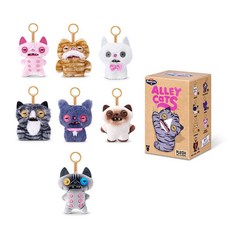 정품 퍼글러 Fuggler Alley Cats 이빨 몬스터 인형키링 블라인드 랜덤 박스 선물, 알리 캣츠 블라인드 랜덤 박스 1개