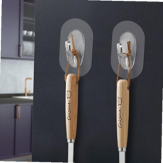 흡착판 초강력후크 대 주방 도구걸이 국자 행거 조리 정리 2P 59000EA 1EA, 본상품