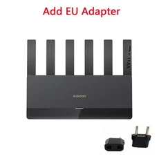 Xiaomi 라우터 BE6500 쿼드 코어 Wifi7 2.5G 이더넷 포트 듀얼 주파수 6 독립 신호 메쉬, 01 Add EU Adapter