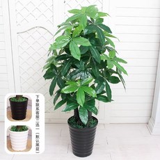 대형 인조조경 나무조화 실내외 나무 장식 매장 가짜, 1개, 130cm 상운 발재 (화분+풀)