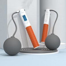 선빛 포지티브 빅볼 줄넘기 실내외겸용 홈트 유무선, 오렌지, 1개