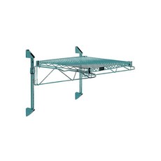 Quantum WC14-CB1230P 캔틸레버 단일 선반 포스트 벽 마운트 탄소강 에폭시 코팅 그린 NSF, Quantum WC14-CB1230P 캔틸레버 단일 선