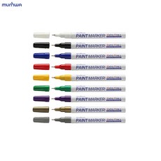 페인트 매직 1mm 네임펜 플라스틱마카 고무마카, 초록