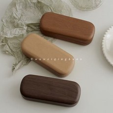 復古仿木紋便攜眼鏡盒 墨鏡收納盒